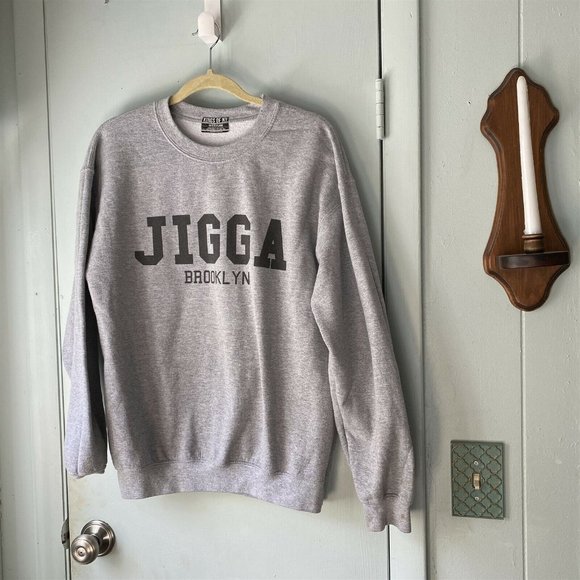 Kings of NY Jigga Brooklyn Sweatshirt Gray Crewneck Medium - Picture 1 of 5